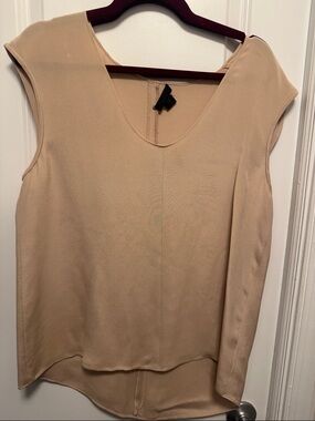 J. Crew Beige V-Neck Sleeveless Camisole